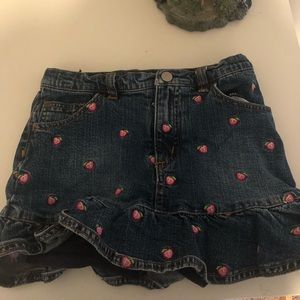 Vintage Lilly Pulitzer skirt Girls Size 7  Denim Apple